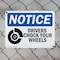 Signmission Drivers Chock Your Wheels OSHA Notice Sign, Plastic, 14in W x 10in L, 2PK OS-2PACK-NS-P-1014-L-15512 - alternate 3